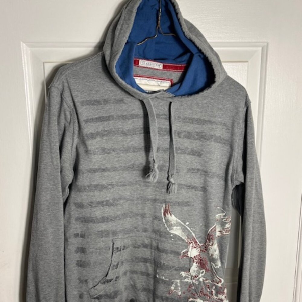 American Eagle Outfitters Gray Classic Fit Lightweight  Shirt Hoodie  Men's Med